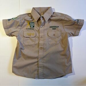 Australia Zoo Steve Irwin Day kid’s khaki shirt